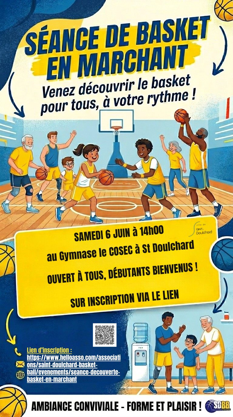 basket en marchant